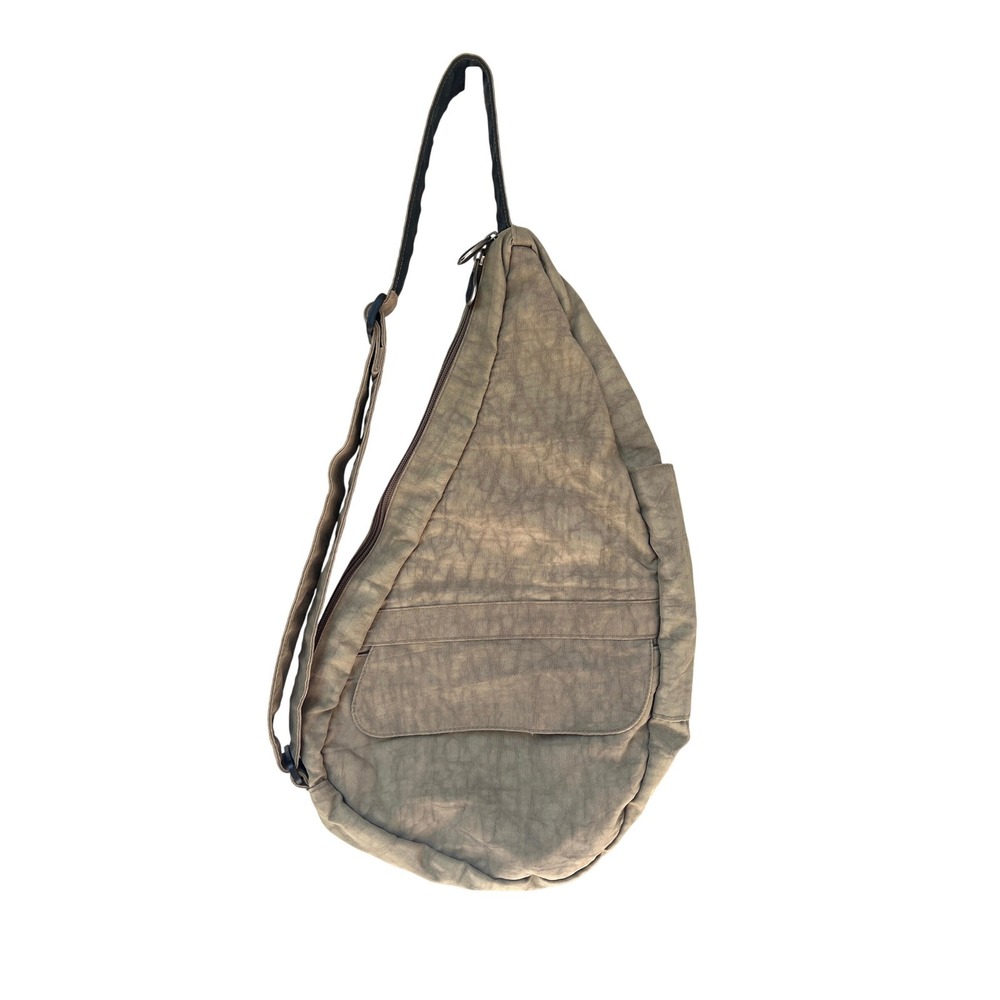 AmeriBag Healthy Back Bag Medium Olive Khaki Ergonomic Sling Backpack Travel Y2K